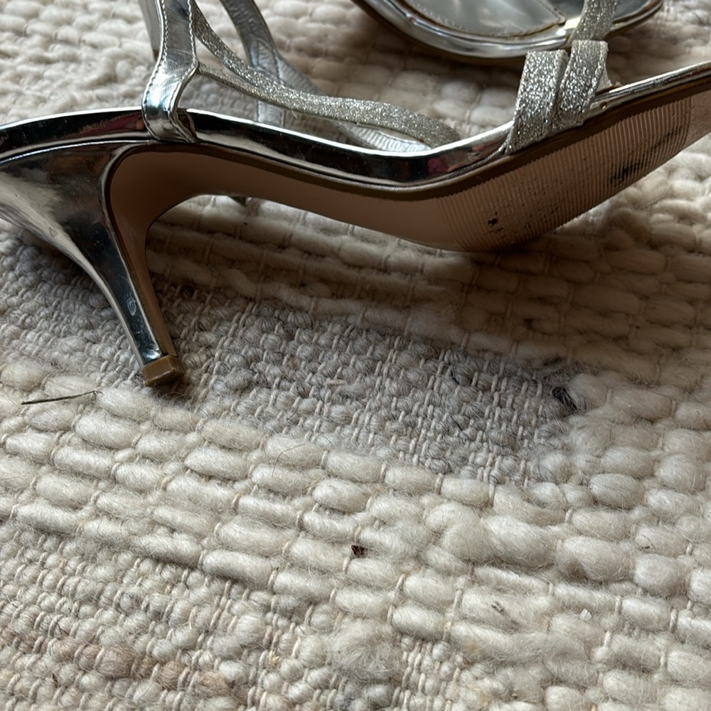 Silver Manhattan Collection heels - Picture 3 of 5